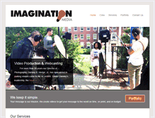 Tablet Screenshot of imaginationmediallc.com